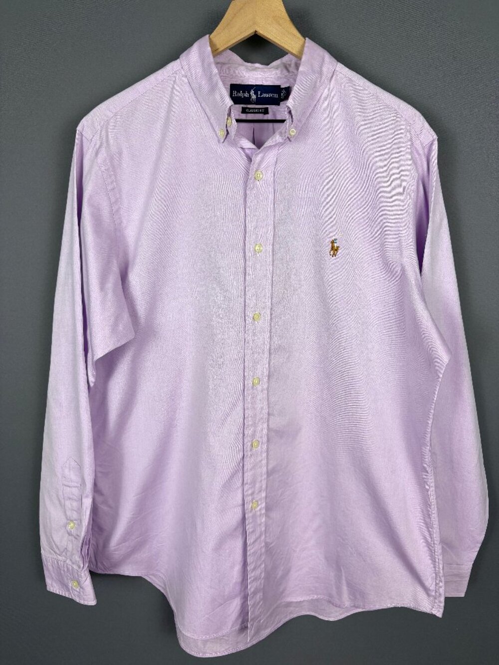 Ralph Lauren Classic Fit Lavender Dress Shirt Men’s L